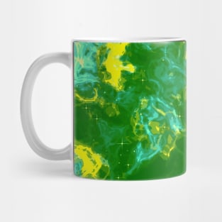 Green and Yellow Abstract Pattern Mug